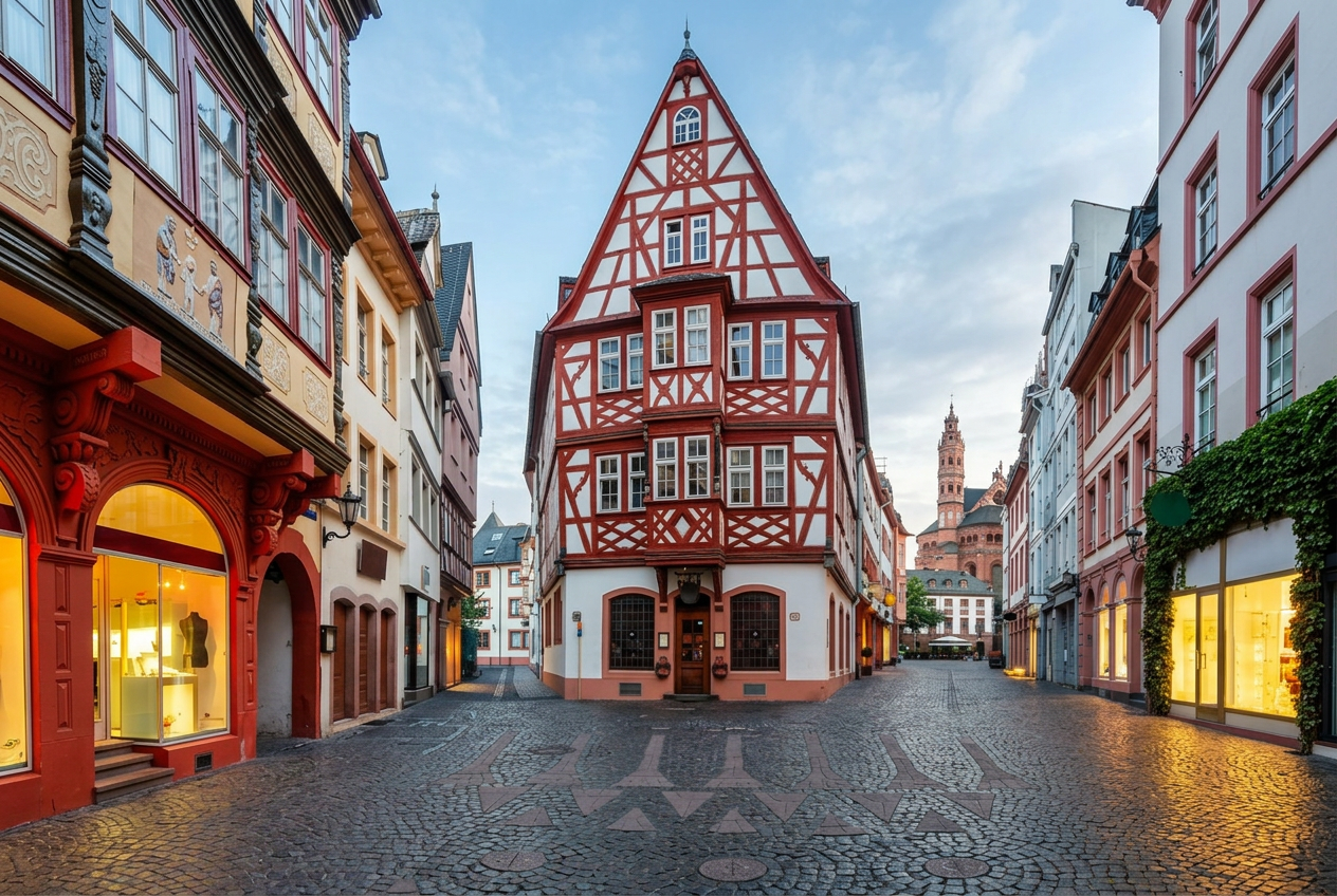 Mainzer Altstadt am Kirschgarten – Einzugsgebiet der Versicherungsmakler in Mainz